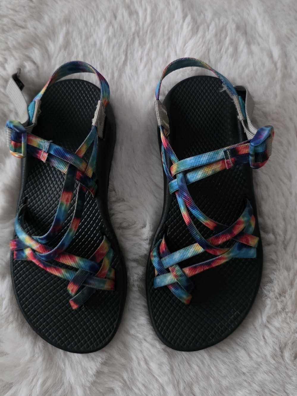 Chaco Z/ Volv × 2 Sandals For Women Featuring Multicolor Tie-Dye Straps